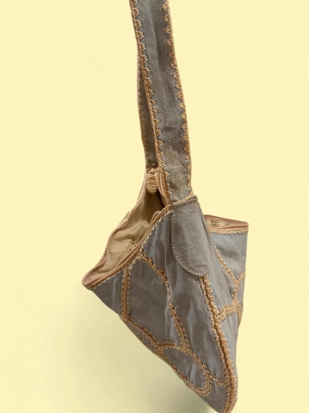 Nine West Sage Green Patchwork Hobo Bag 🌿